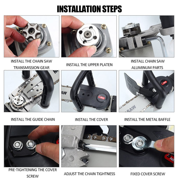 Powerful 11.5 Inch Chainsaw Kit - gadgetszap