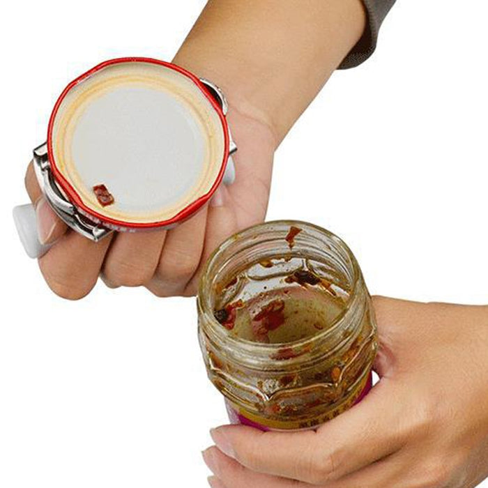 Stainless Steel Lids Off Jar Opener - gadgetszap
