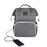 Large Capacity Nappy Bag with USB - gadgetszap