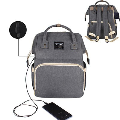 Large Capacity Nappy Bag with USB - gadgetszap