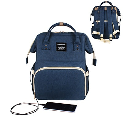 Large Capacity Nappy Bag with USB - gadgetszap
