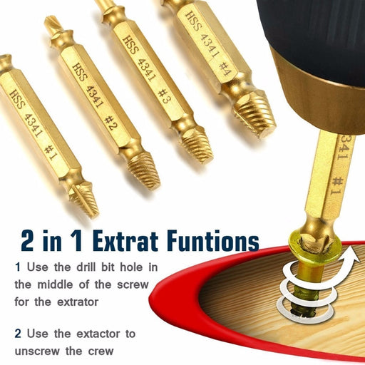 Premium Screw Extractor (Set of 5) - gadgetszap